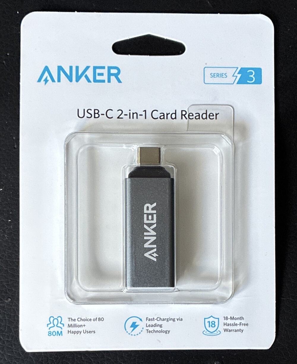 Anker Series 3 USB-C 2-in-1 SD/MicroSD Card Reader A8370 (A83700A2)